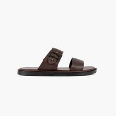 Dép sandal da NHATLEATHER - Dép da 2 quai ngang - NS2Q-KKN