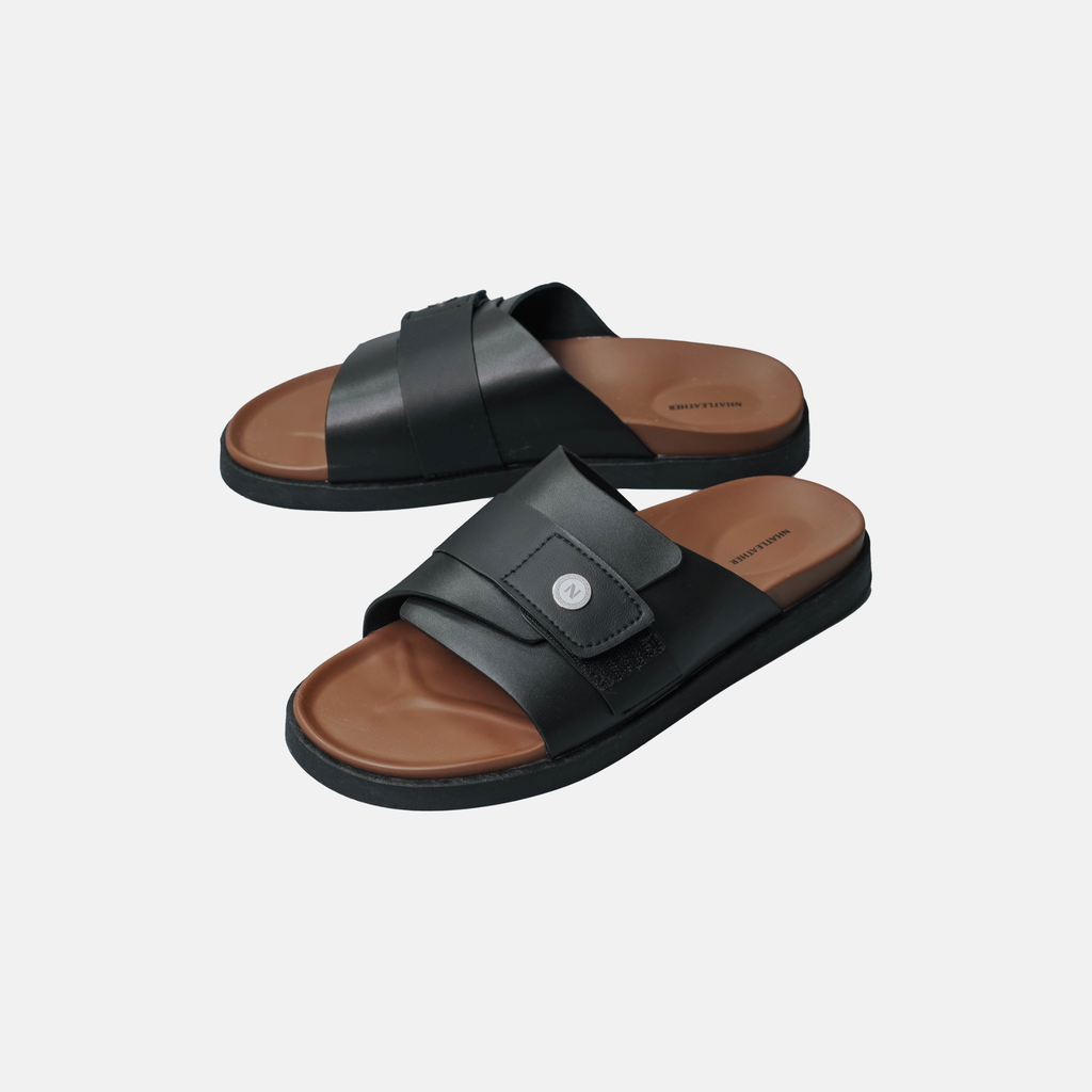 Dép da NHATLEATHER - Dép bản ngang - NS2Q-MD3