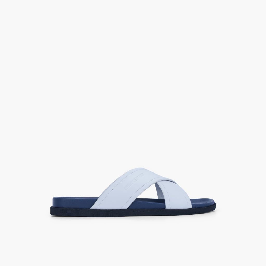Dép da 2 quai chéo NHATLEATHER - Dép quai chéo da bò - NSQC-DPDR