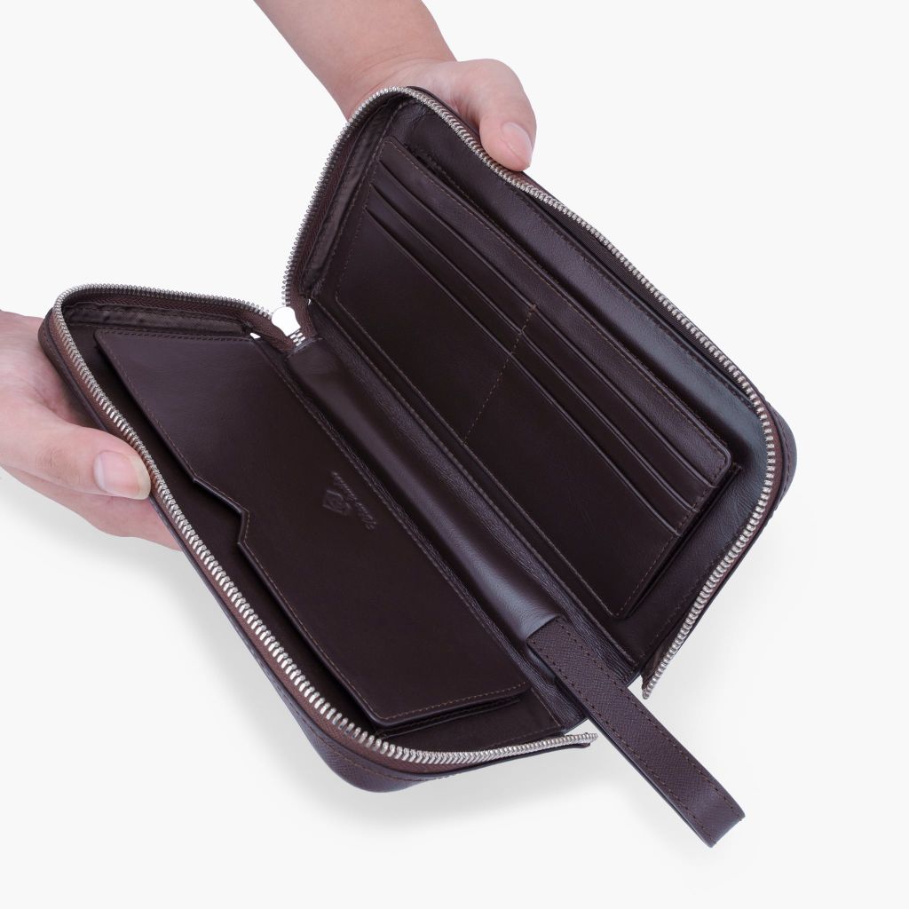 [Outlet] Ví da cầm tay nam NHATLEATHER - Ví clutch da thật - NVB-030