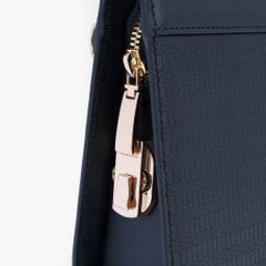Túi cầm tay da nam dáng hộp hình thang khóa số bảo mật có công nghệ bảo mật RFID, clutch cầm tay da nam khóa kéo OOK - NVB-055R