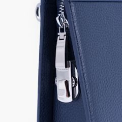Túi cầm tay da nam dáng hộp hình thang khóa số bảo mật có công nghệ bảo mật RFID, clutch cầm tay da nam khóa kéo OOK - NVB-055R