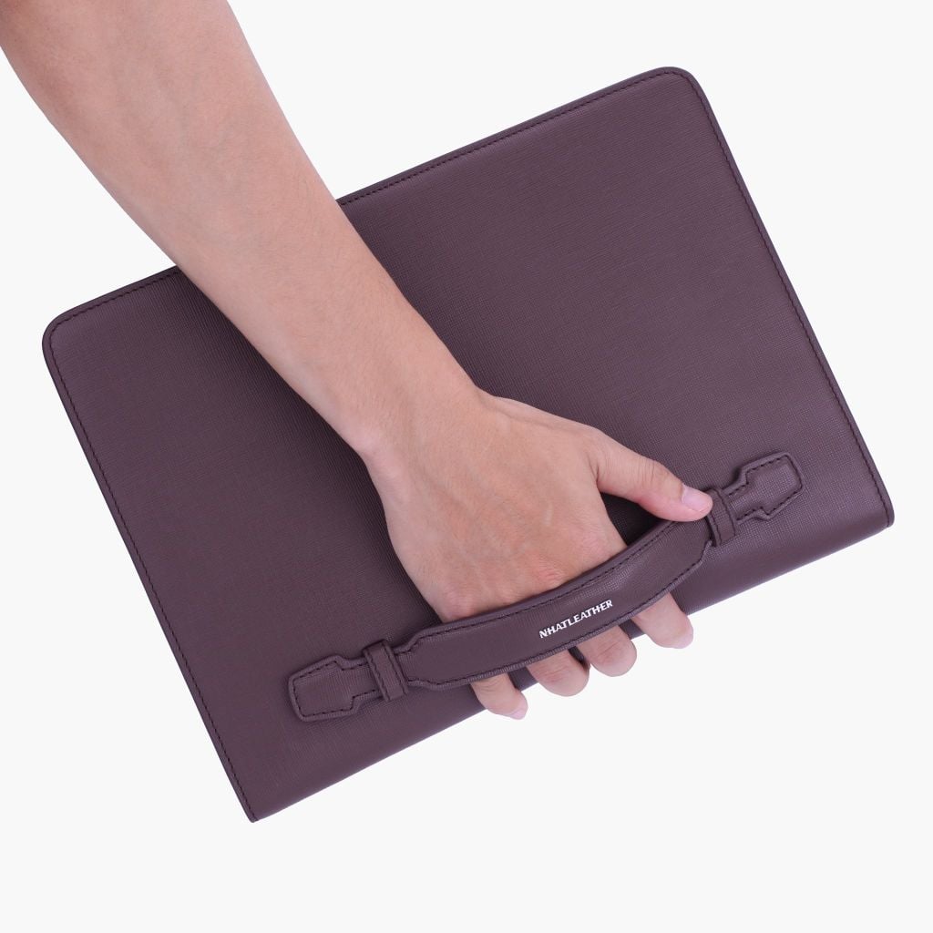 Túi da cầm tay đựng iPad, tài liệu NHATLEATHER - Bóp cầm tay - Clutch cầm tay da - NVB-068