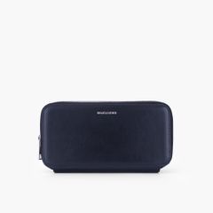 Túi da cầm tay 2 ngăn NHATLEATHER - Bóp cầm tay dáng dài - Clutch cầm tay da Rugato cao cấp - NVB-073
