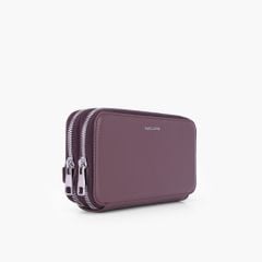 Túi da cầm tay 2 ngăn NHATLEATHER - Bóp cầm tay dáng dài - Clutch cầm tay da Rugato cao cấp - NVB-073