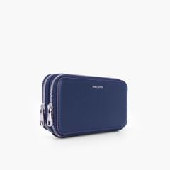 Túi da cầm tay 2 ngăn NHATLEATHER - Bóp cầm tay dáng dài - Clutch cầm tay da Rugato cao cấp - NVB-073