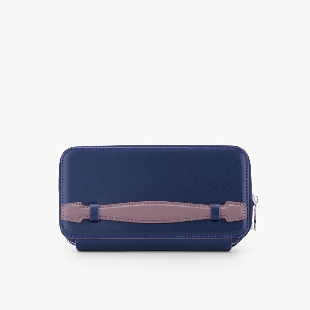 Túi da cầm tay 2 ngăn NHATLEATHER - Bóp cầm tay dáng dài - Clutch cầm tay da Rugato cao cấp - NVB-073