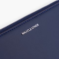 Túi da cầm tay 2 ngăn NHATLEATHER - Bóp cầm tay dáng dài - Clutch cầm tay da Rugato cao cấp - NVB-073