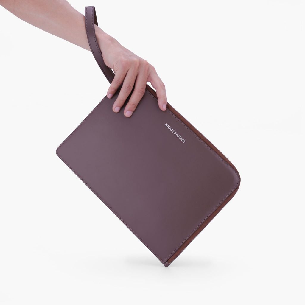 TÚI DA CẦM TAY - CLUTCH CẦM TAY - BÓP DA ĐỰNG TÀI LIỆU NVB-077