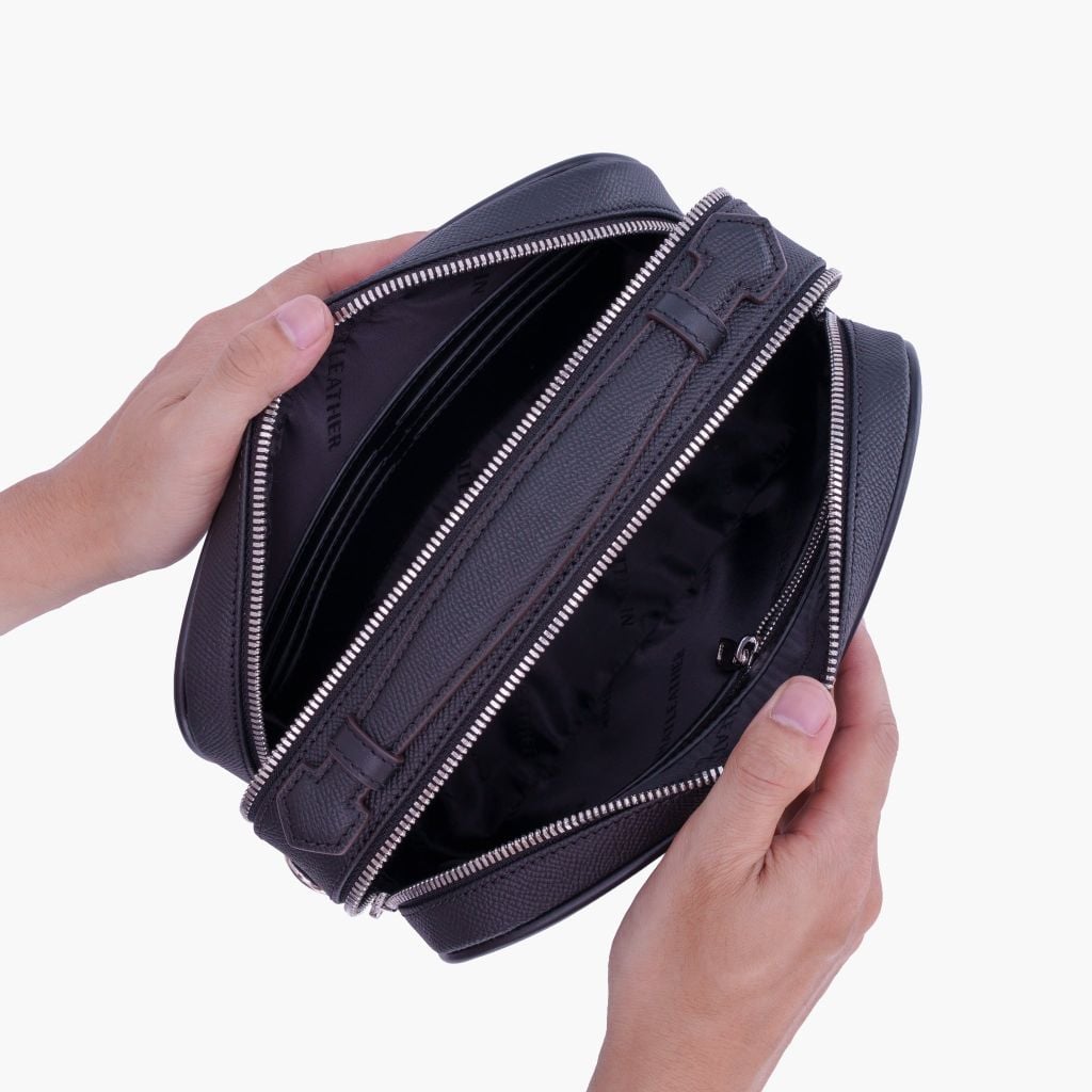 TÚI DA CẦM TAY - BÓP DA CẦM TAY DÁNG GOLF KHÓA SỐ BẢO MẬT NVB-081