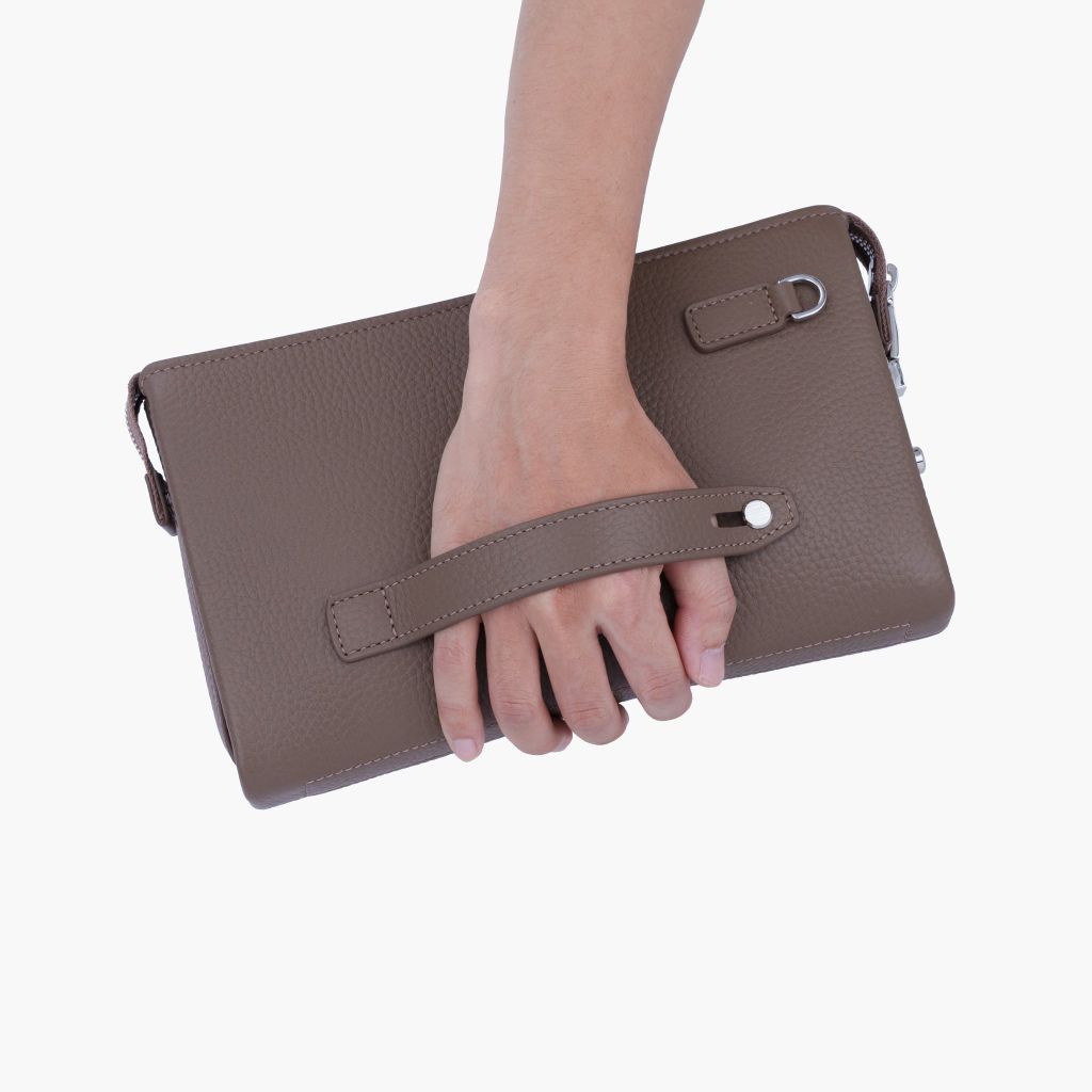 TÚI DA CẦM TAY - CLUTCH CẦM TAY - BÓP TAY DOANH NHÂN KHÓA SỐ BẢO MẬT NVB-084