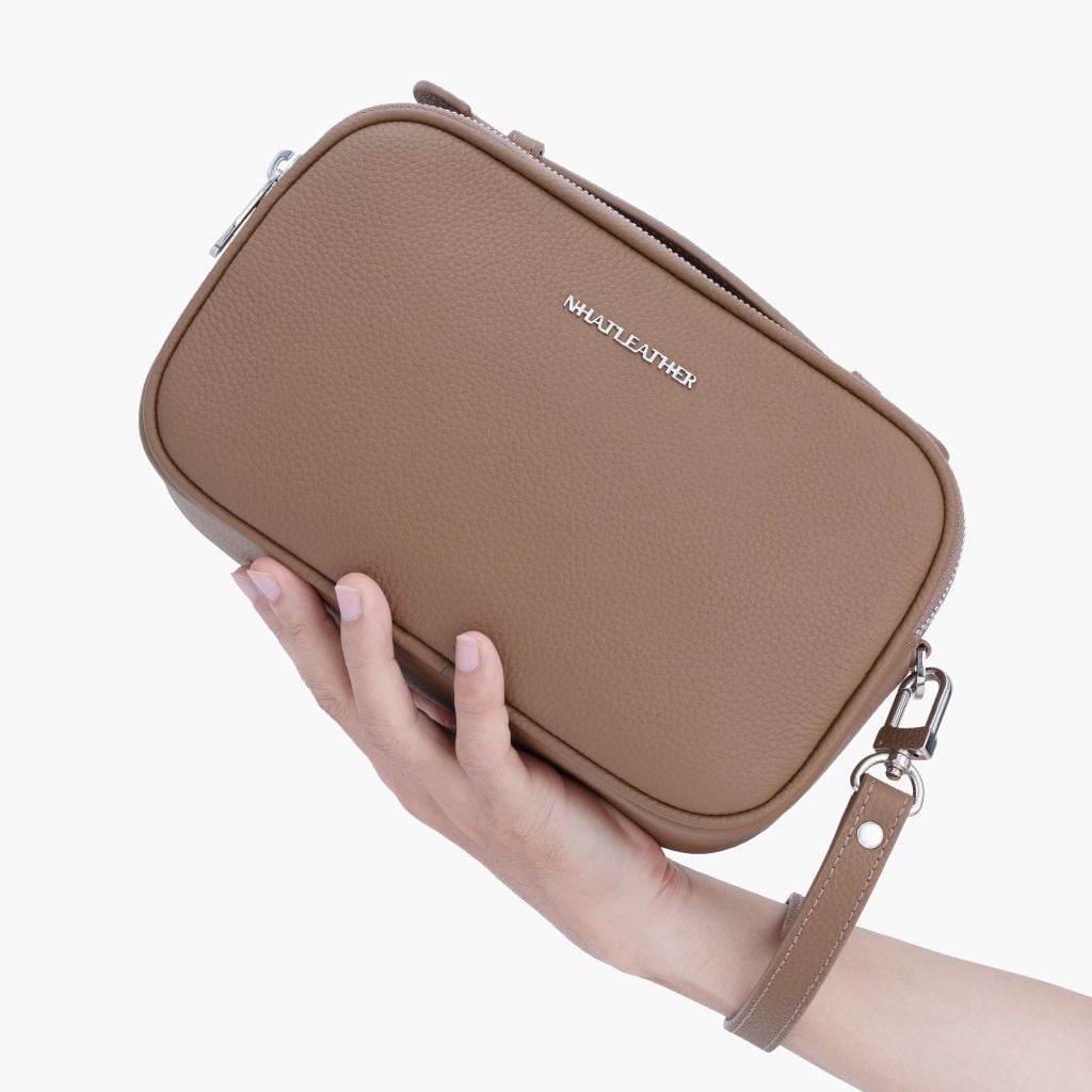 Túi da cầm tay NHATLEATHER - Túi clutch da - Túi da đeo chéo - NVB-085