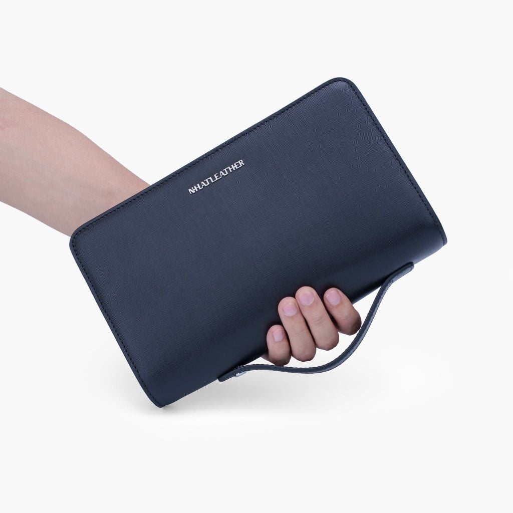TÚI DA CẦM TAY - CLUTCH CẦM TAY - BÓP TAY DOANH NHÂN KHÓA SỐ NVB-086