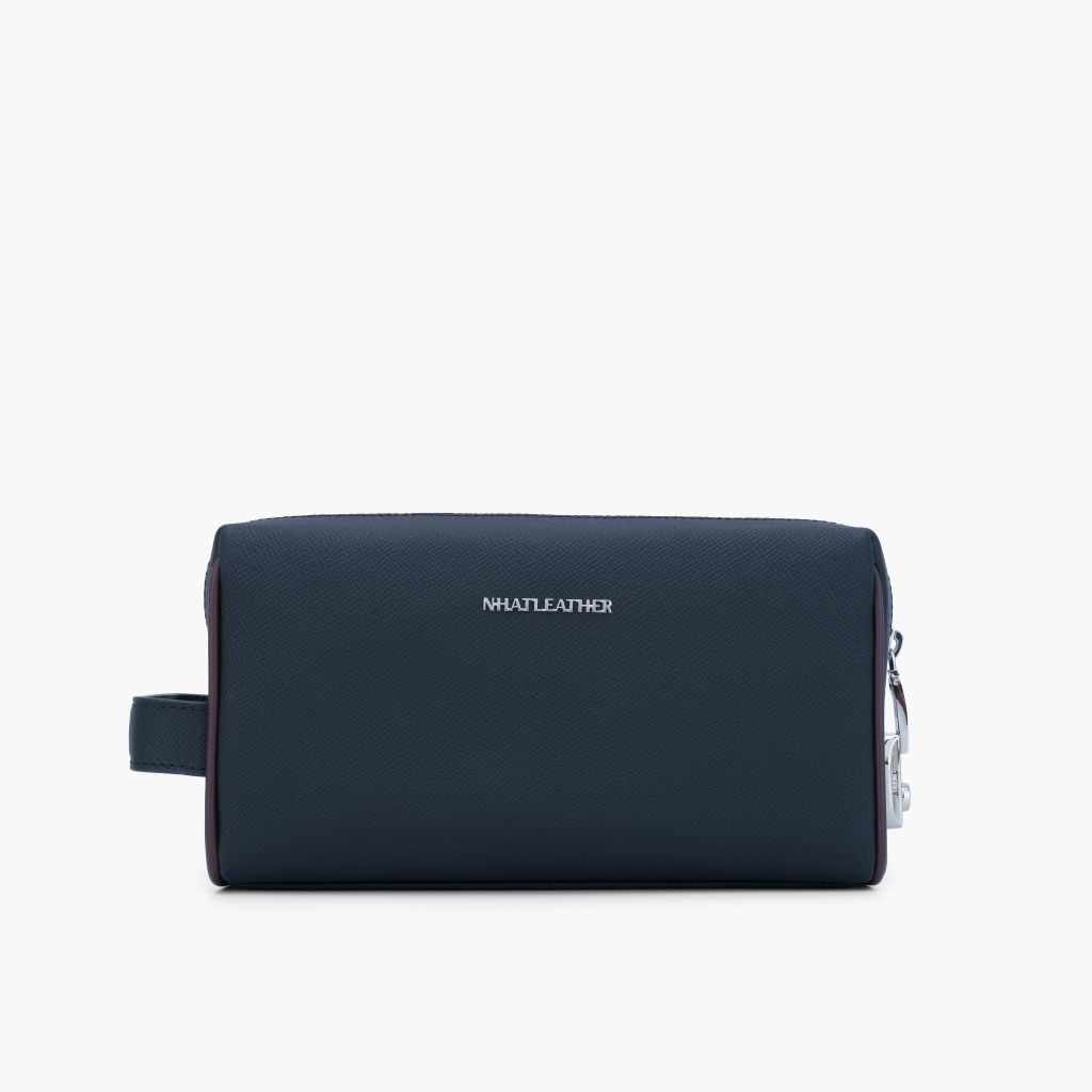 Túi da cầm tay khóa số bảo mật NHATLEATHER - Bóp tay da nam - Clutch da form chữ nhật - NVB-087