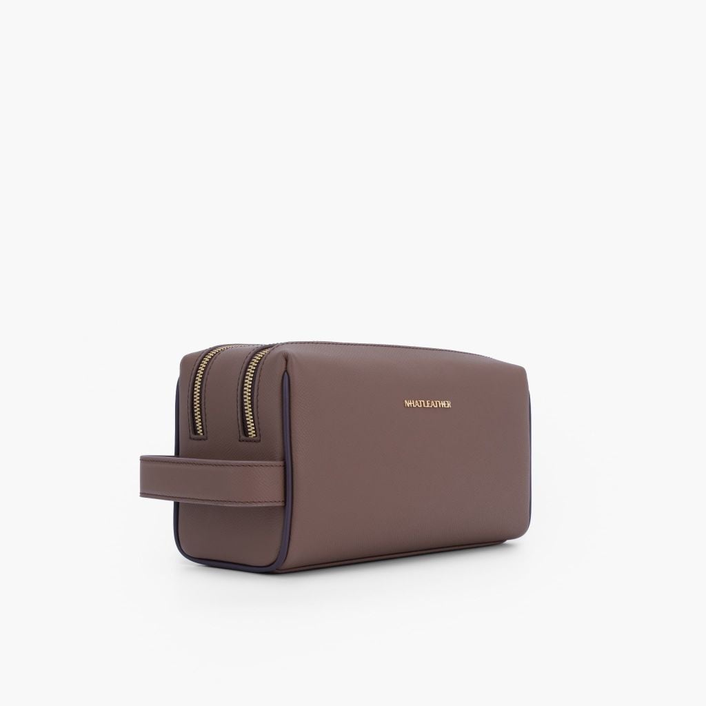 Túi da cầm tay khóa số bảo mật NHATLEATHER - Bóp tay da nam - Clutch da form chữ nhật - NVB-087