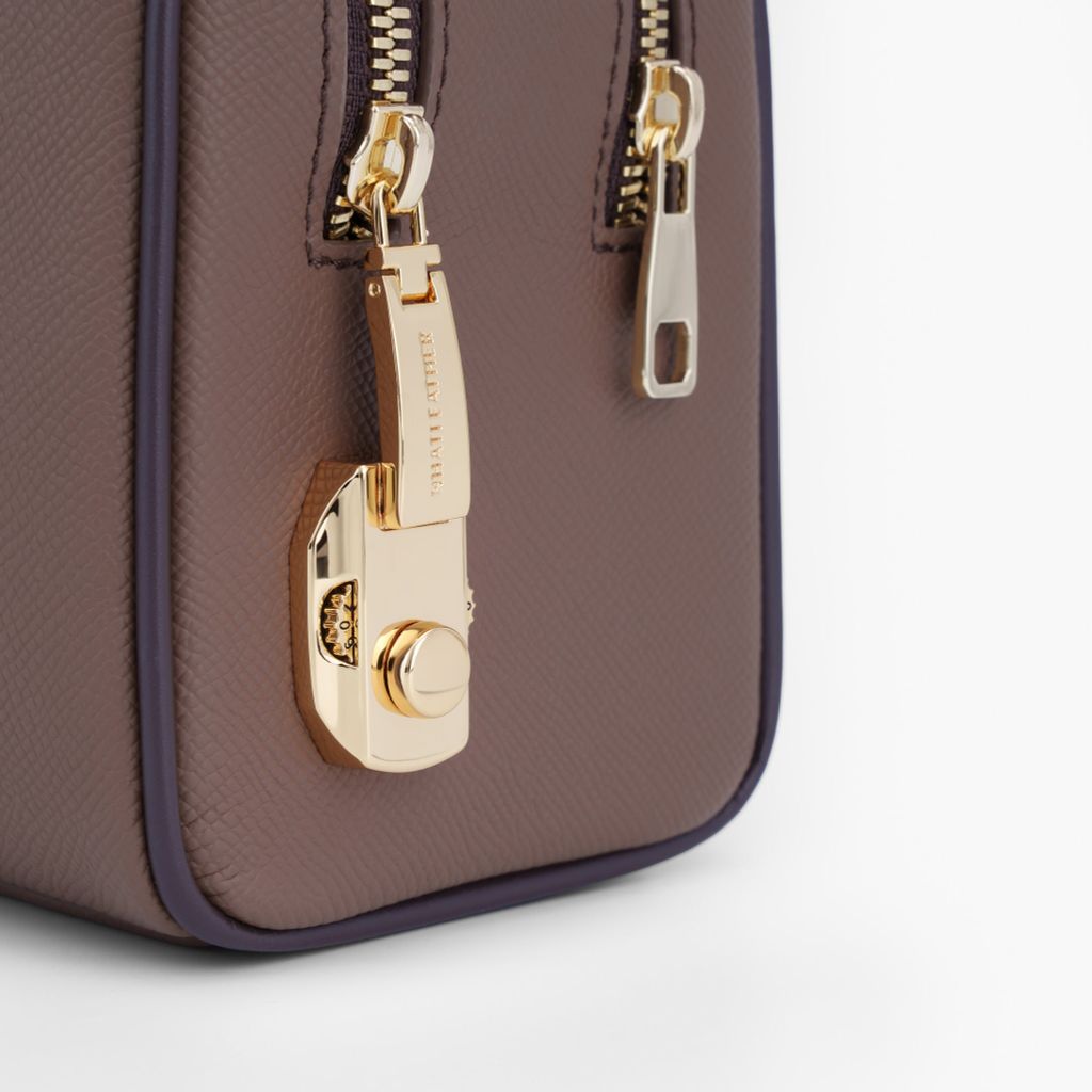 Túi da cầm tay khoá số bảo mật NHATLEATHER - Túi clutch da - NVB-087