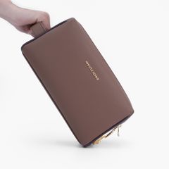 Túi da cầm tay khoá số bảo mật NHATLEATHER - Túi clutch da - NVB-087