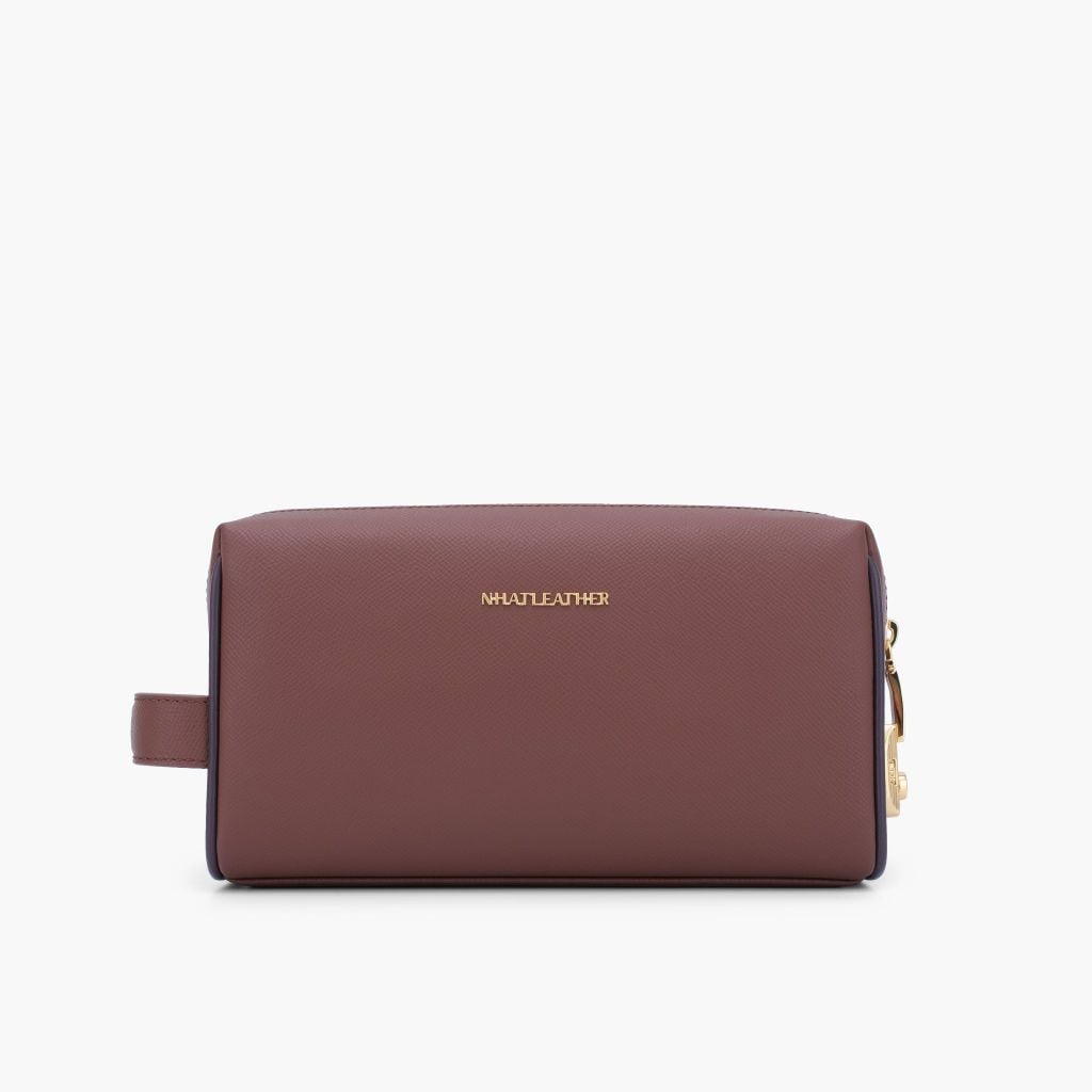 Túi da cầm tay khóa số bảo mật NHATLEATHER - Bóp tay da nam - Clutch da form chữ nhật - NVB-087