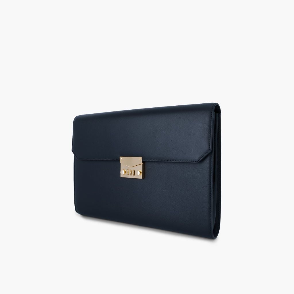 Túi đựng tài liệu khoá số da NHATLEATHER -  Bao da đựng Macbook, iPad - Cặp tab đựng tài liệu da - NVB-088