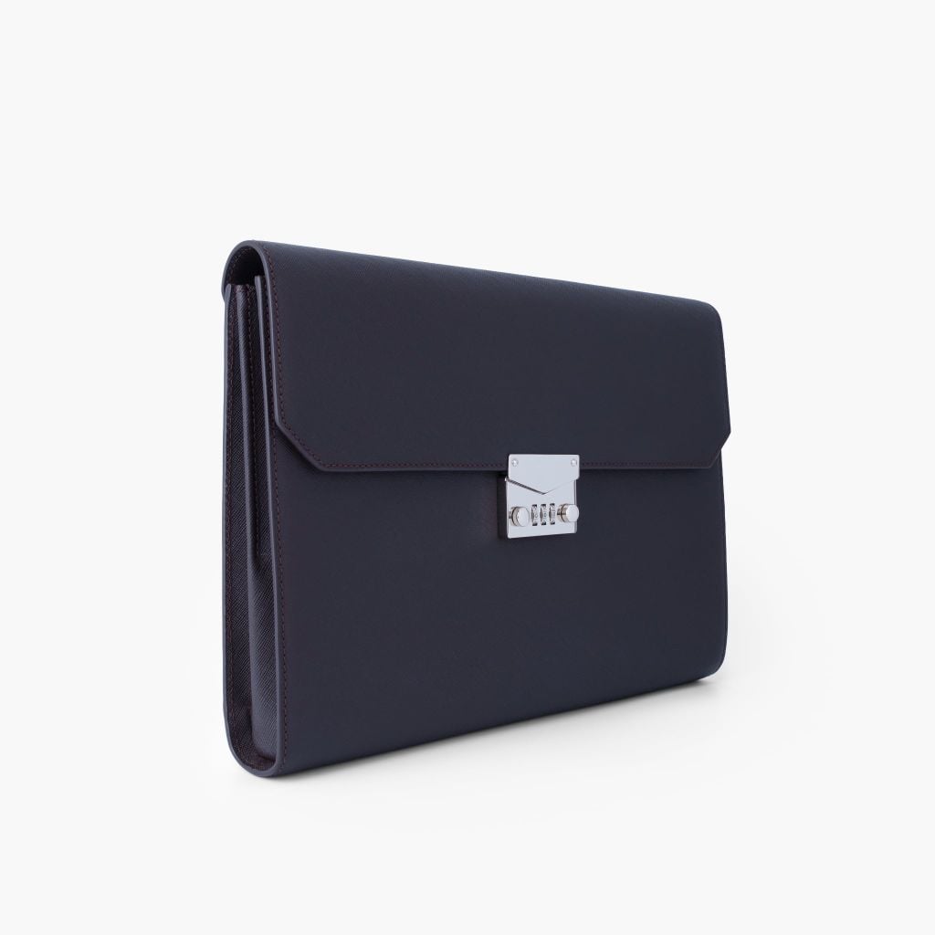 Túi đựng tài liệu khoá số da NHATLEATHER -  Bao da đựng Macbook, iPad - Cặp tab đựng tài liệu da - NVB-088