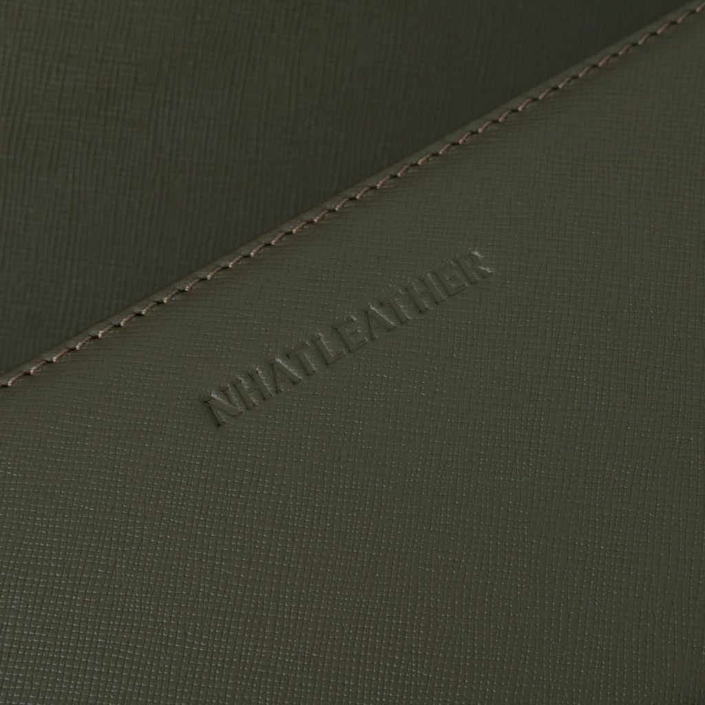 Túi đựng tài liệu khoá số da NHATLEATHER -  Bao da đựng Macbook, iPad - Cặp tab đựng tài liệu da - NVB-088
