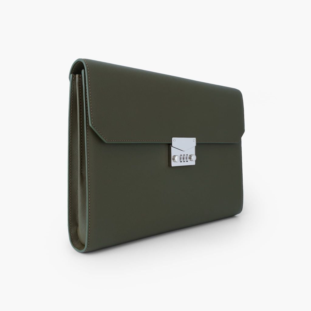 Túi đựng tài liệu khoá số da NHATLEATHER -  Bao da đựng Macbook, iPad - Cặp tab đựng tài liệu da - NVB-088