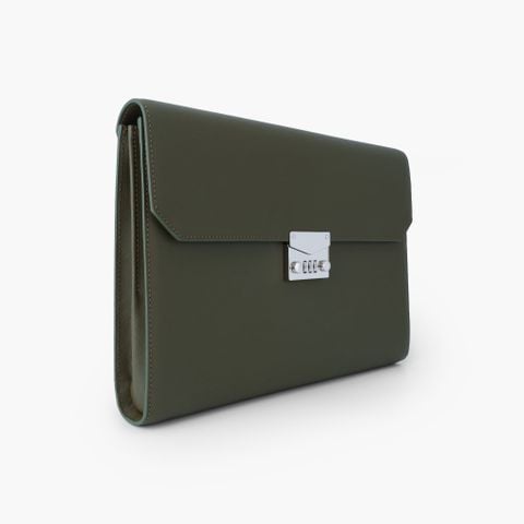 Túi đựng tài liệu khoá số da NHATLEATHER -  Bao da đựng Macbook, iPad - Cặp tab đựng tài liệu da - NVB-088