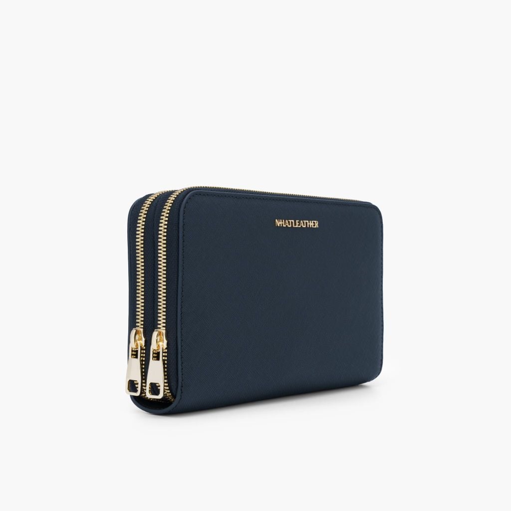 Bóp cầm tay đa năng NHATLEATHER - Ví cầm tay da bò thật - Clutch da cầm tay - NVB-091