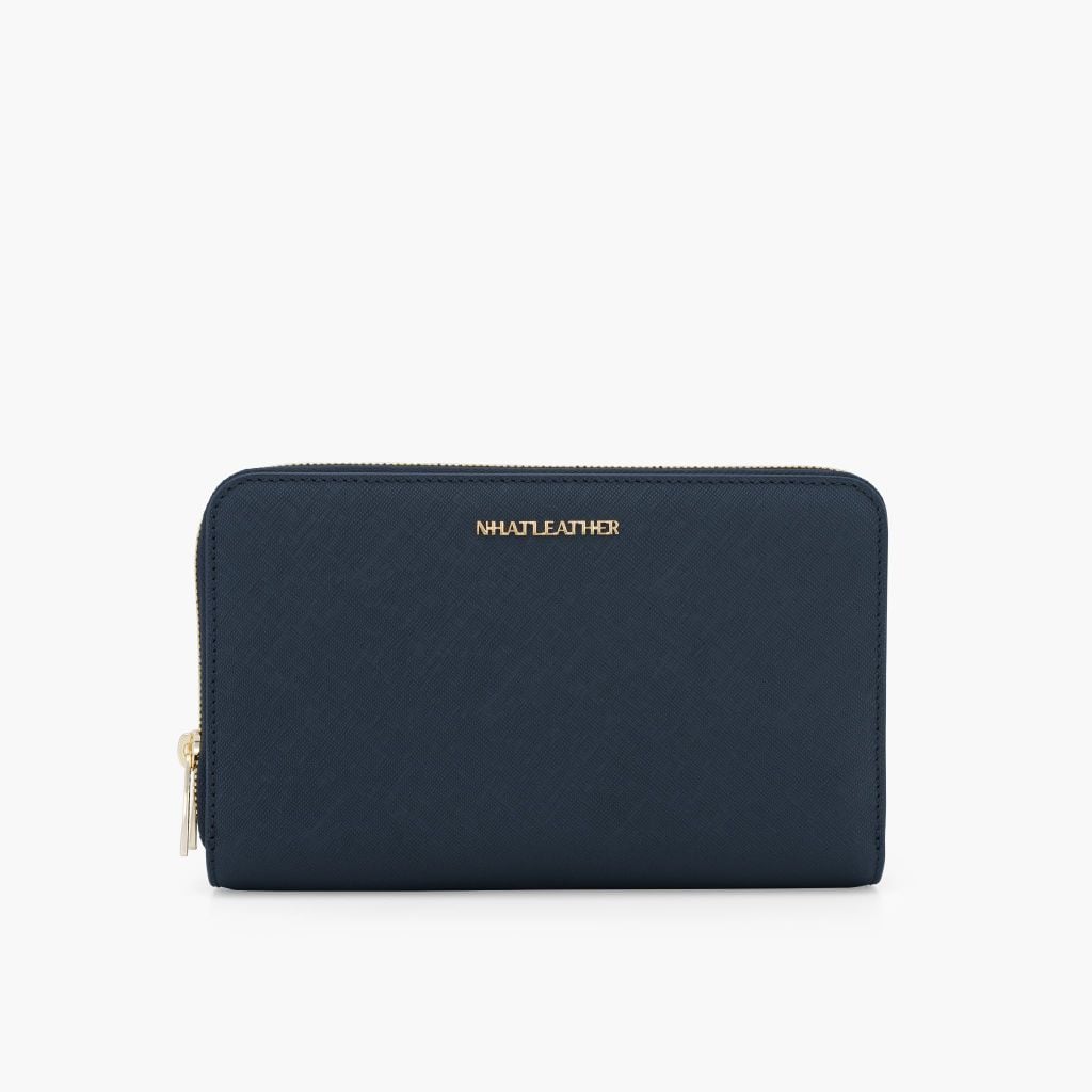 Bóp cầm tay đa năng NHATLEATHER - Ví cầm tay da bò thật - Clutch da cầm tay - NVB-091