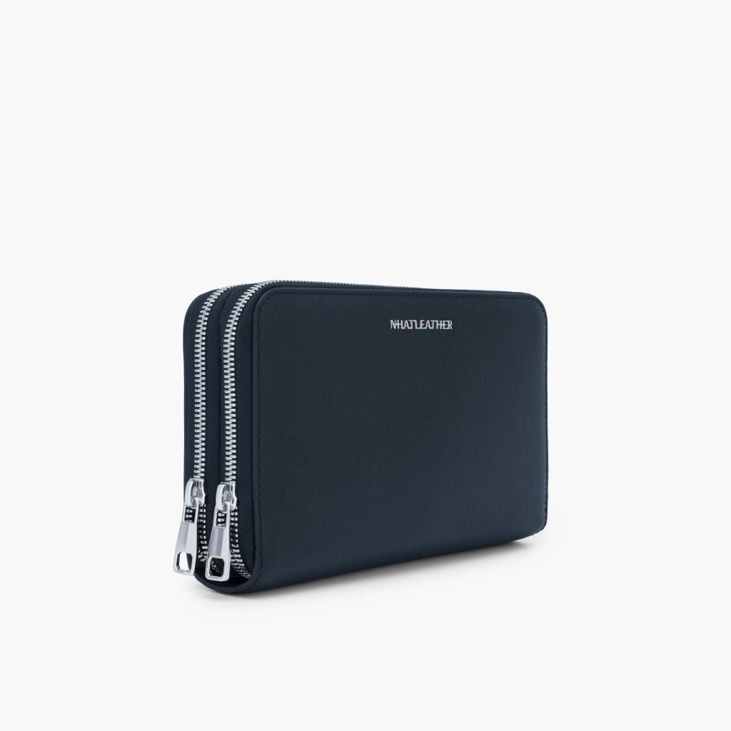 Bóp cầm tay đa năng NHATLEATHER - Ví cầm tay da bò thật - Clutch da cầm tay - NVB-091