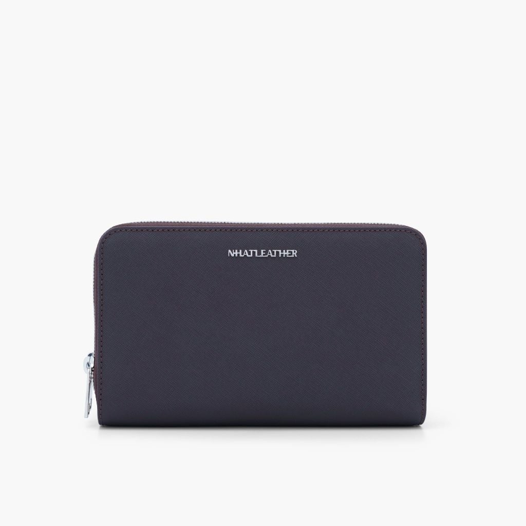 Bóp cầm tay đa năng NHATLEATHER - Ví cầm tay da bò thật - Clutch da cầm tay - NVB-091