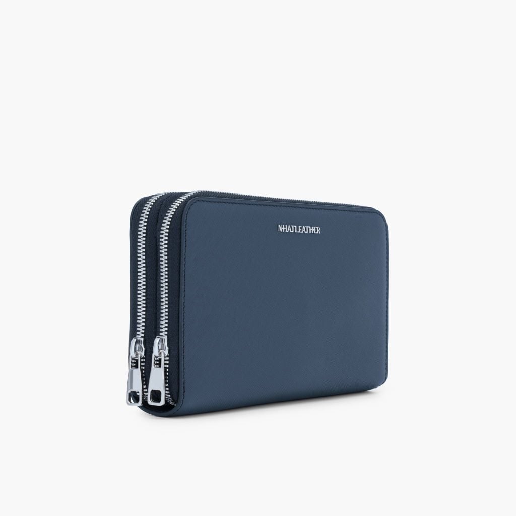 Bóp cầm tay đa năng NHATLEATHER - Ví cầm tay da bò thật - Clutch da cầm tay - NVB-091
