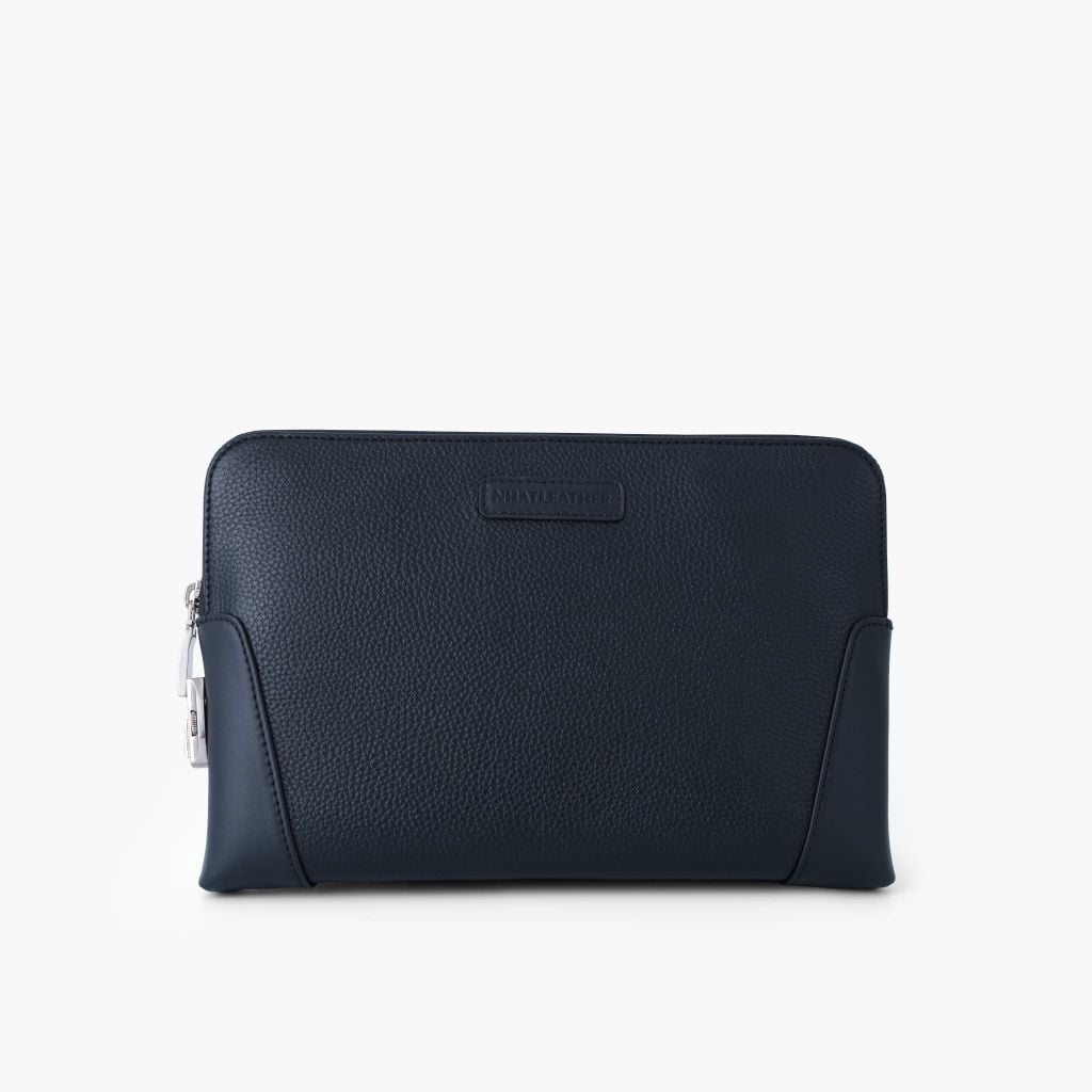 Túi da cầm tay khoá số bảo mật NHATLEATHER - Clutch cầm tay da bò thật - Bóp cầm tay nam cao cấp - NVB-092
