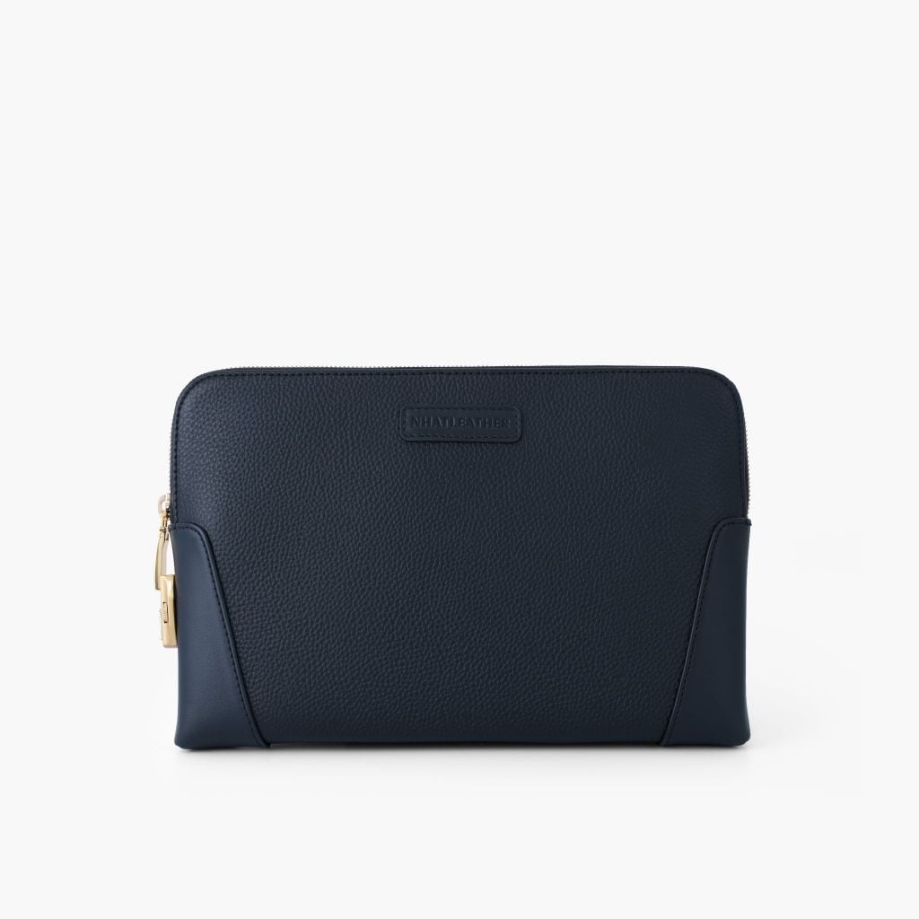 Túi da cầm tay khoá số bảo mật NHATLEATHER - Clutch cầm tay da bò thật - Bóp cầm tay nam cao cấp - NVB-092