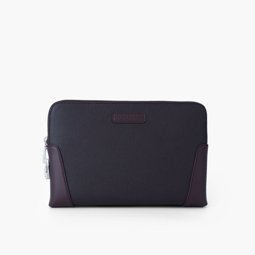 Túi da cầm tay khoá số bảo mật NHATLEATHER - Clutch cầm tay da bò thật - Bóp cầm tay nam cao cấp - NVB-092