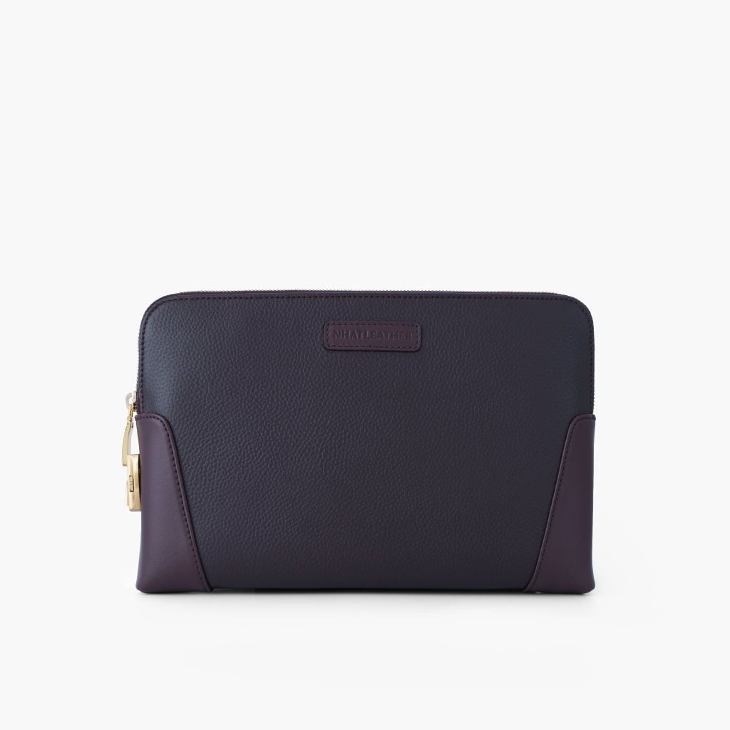 Túi da cầm tay khoá số bảo mật NHATLEATHER - Clutch cầm tay da bò thật - Bóp cầm tay nam cao cấp - NVB-092