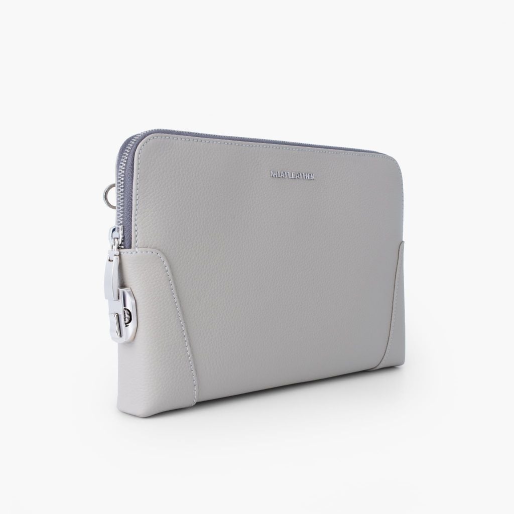 Túi da cầm tay khoá số bảo mật NHATLEATHER - Clutch cầm tay da bò thật - Bóp cầm tay nam cao cấp - NVB-092