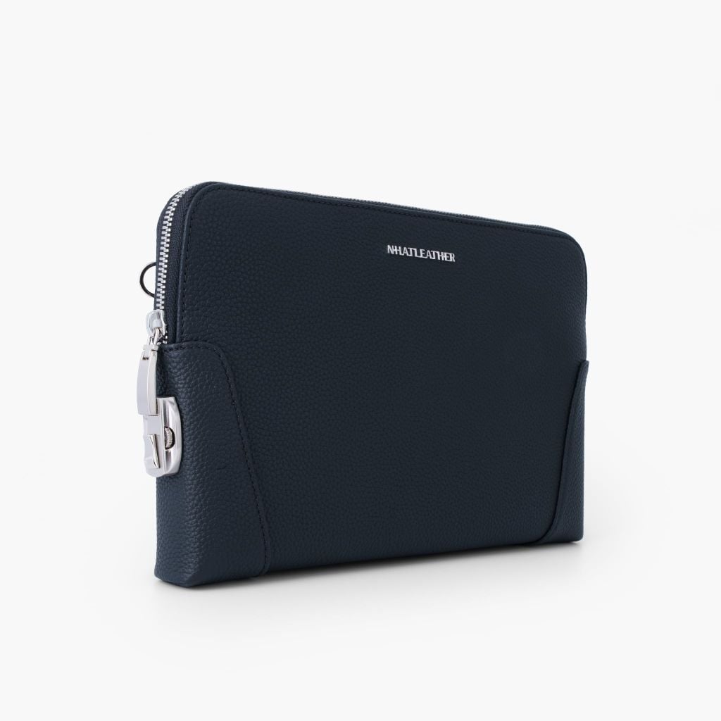 Túi da cầm tay khoá số bảo mật NHATLEATHER - Clutch cầm tay da bò thật - Bóp cầm tay nam cao cấp - NVB-092