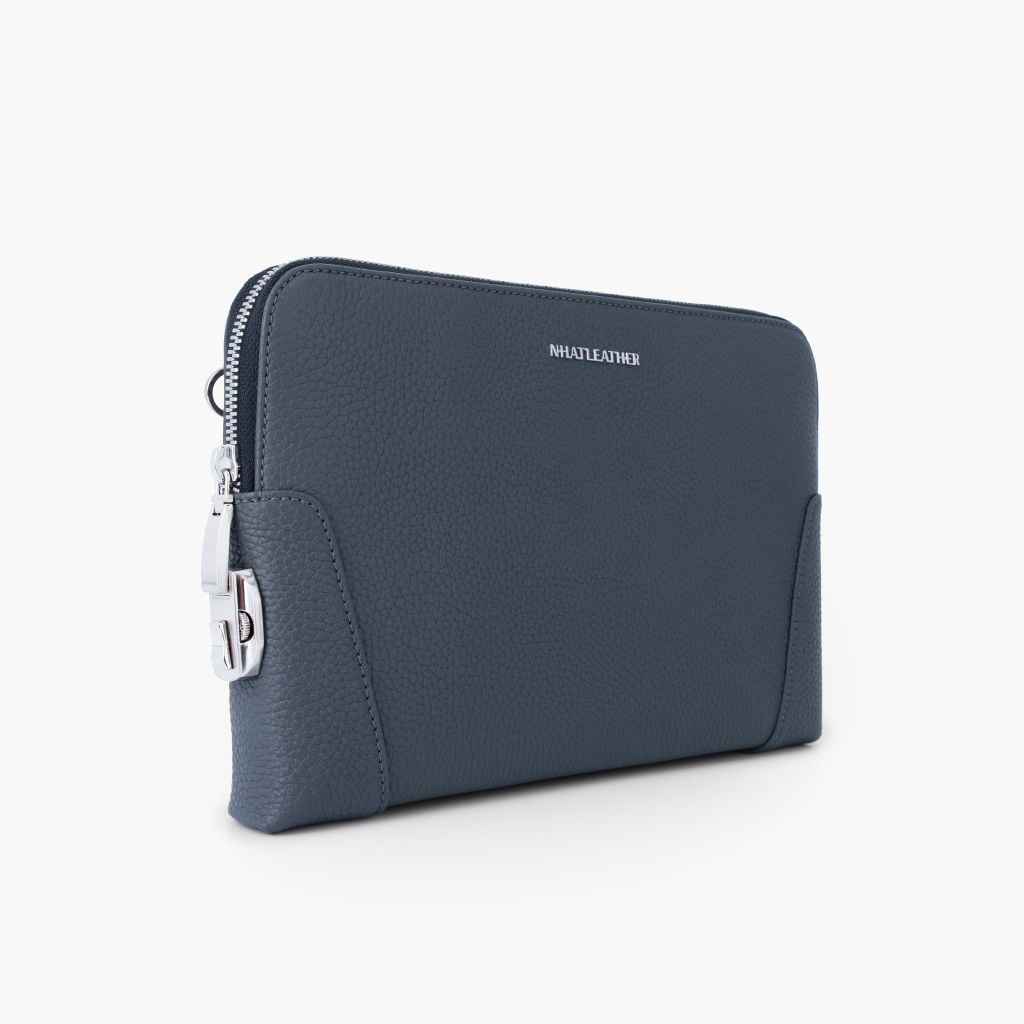 Túi da cầm tay khoá số bảo mật NHATLEATHER - Clutch cầm tay da bò thật - Bóp cầm tay nam cao cấp - NVB-092