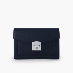 Túi cầm tay nam khóa số bảo mật dáng phong thư phong cách doanh nhân, clutch cầm tay da bò Saffiano, Taiga - NVB-101