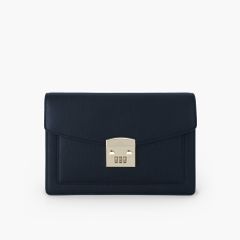 Túi cầm tay nam khóa số bảo mật dáng phong thư phong cách doanh nhân, clutch cầm tay da bò Saffiano, Taiga - NVB-101