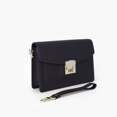 Túi cầm tay nam khóa số bảo mật dáng phong thư phong cách doanh nhân, clutch cầm tay da bò Saffiano, Taiga - NVB-101
