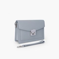 Túi cầm tay nam khóa số bảo mật dáng phong thư phong cách doanh nhân, clutch cầm tay da bò Saffiano, Taiga - NVB-101