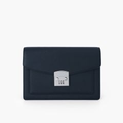 Túi cầm tay nam khóa số bảo mật dáng phong thư phong cách doanh nhân, clutch cầm tay da bò Saffiano, Taiga - NVB-101