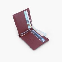 Ví da nam gập đôi da bò Saffiano Matrotto NHATLEATHER - Ví da nam dáng truyền thống cao cấp - NVN-073