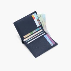 Ví da nam gập đôi da bò Saffiano Matrotto NHATLEATHER - Ví da nam dáng truyền thống cao cấp - NVN-075