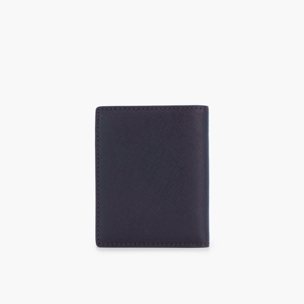 Ví da nam gập đôi da bò Saffiano Matrotto NHATLEATHER - Ví da nam dáng truyền thống cao cấp - NVN-075