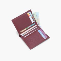Ví da nam gập đôi da bò Saffiano Matrotto NHATLEATHER - Ví da nam dáng truyền thống cao cấp - NVN-075