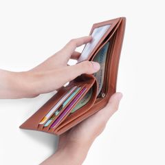 [Outlet] Ví da nam có khoá kéo NHATLEATHER - Ví da cỡ lớn - Ví da dáng truyền thống gập đôi - Quà tặng cho bố - NVN-084