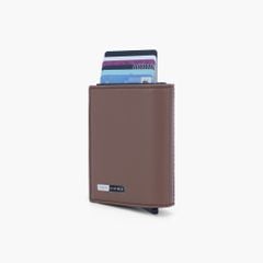 Ví da đựng thẻ NHATLEATHER - Ví hộp thẻ dáng đứng gập ba - NVN-088